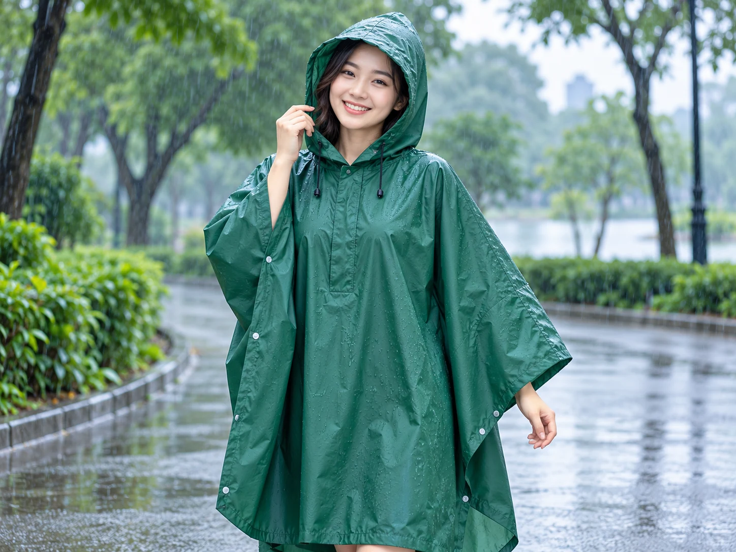 Ảnh quảng bá minh họa áo mưa chợ, không phải ảnh sản phẩm thực tế